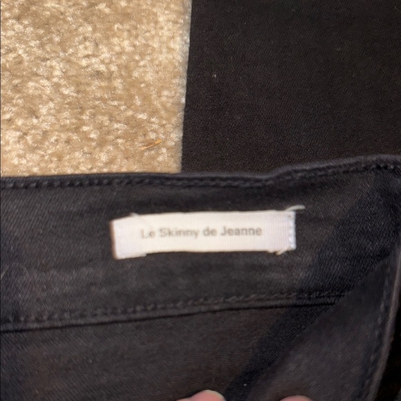 Frame Denim Distressed Black Skinny Jeans - size 26. B4 - Picture 5 of 7